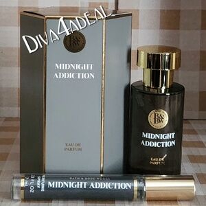Bath & Body Work Everyday Luxury MIDNIGHT ADDICTION 1.7 FL OZ EDP & Travel Set